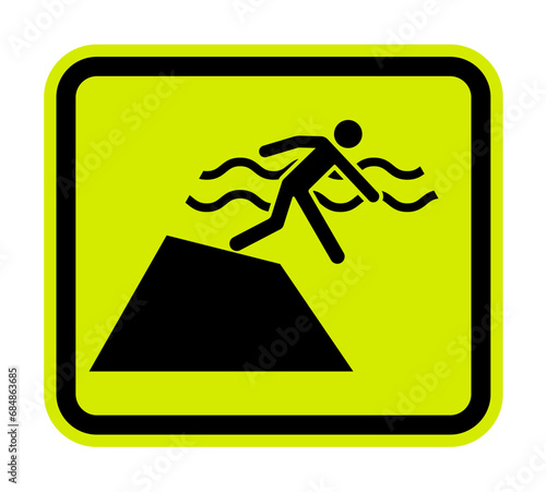 Drop Off or Pick Up Sign Sudden Drop-off