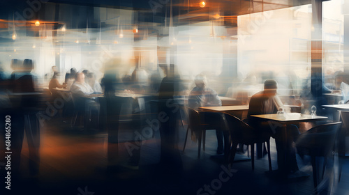 restaurant background, Coffee Maker, Abstract blur restaurant, coffee shop