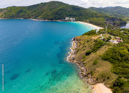 Beautiful sea landscape view at Phuket island Thailand in summer season,Amazing sea ocean background © panya99