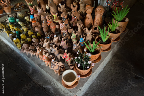 Ceramic works for sale in Maragogipinho in the city of Aratuipe, Bahia. photo