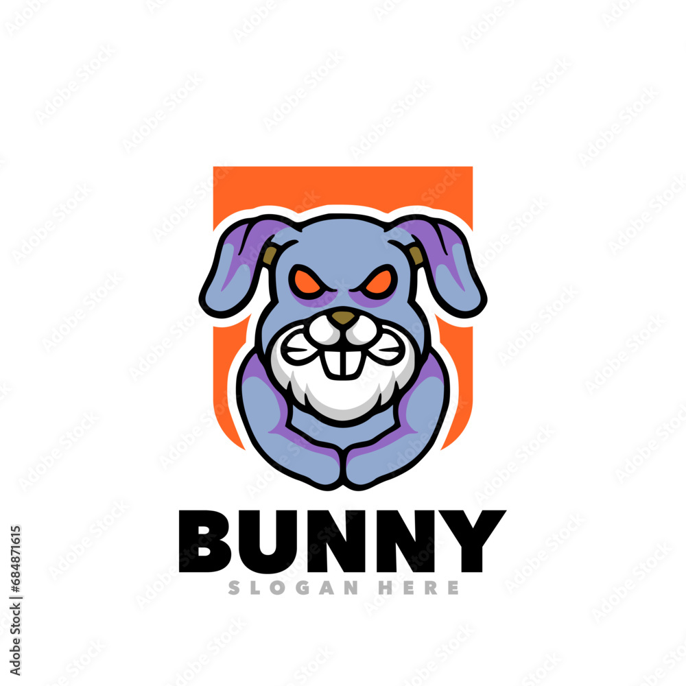 Bunny rabbit mascot logo Bunny rabbit mascot logo