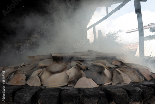 Handmade wood-fired oven from the Maragogipinho potteries in the city of Aratuipe, Bahia. photo