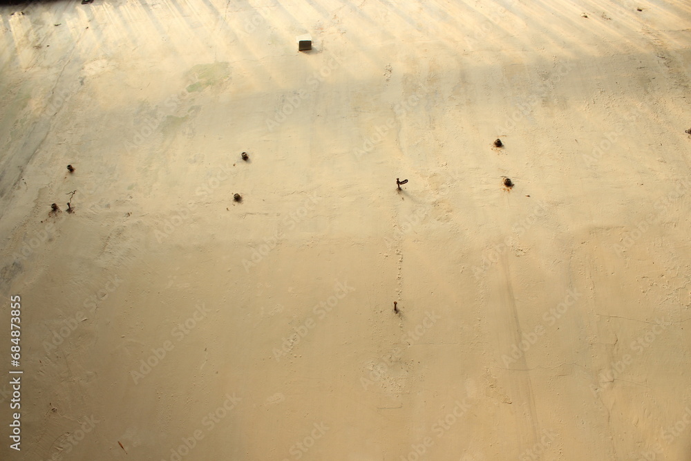 Peeling walls and nail marks characterize the aged texture of this historic house. Peeling walls and nail marks characterize the aged texture of this historic house.