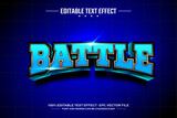 Battle 3D editable text effect template