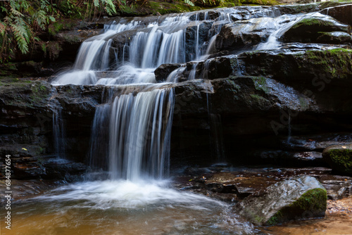 Waterfall In The Blue Mountains National Park  NSW Australia