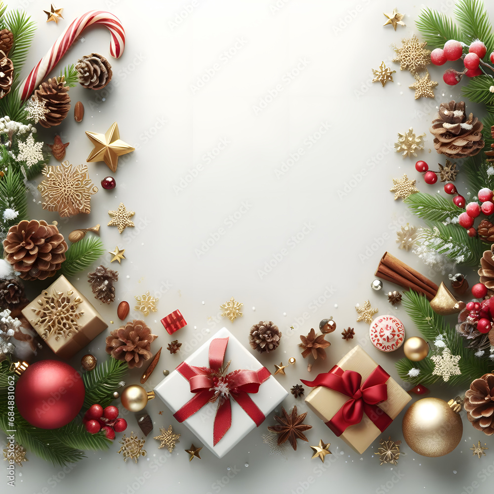 Christmas border decoration background Christmas border decoration background