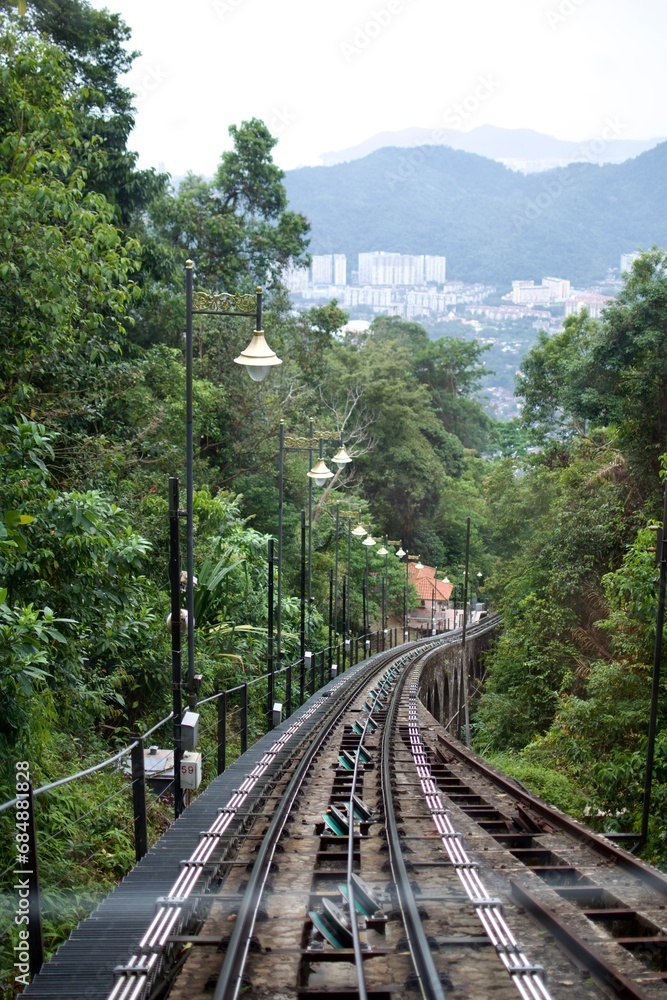 Train ride in Penang Hill Malaysia