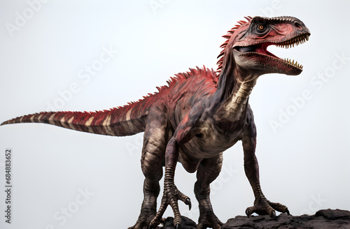 dinosaur predator, Tyrannosaurus Rex, white background © elina
