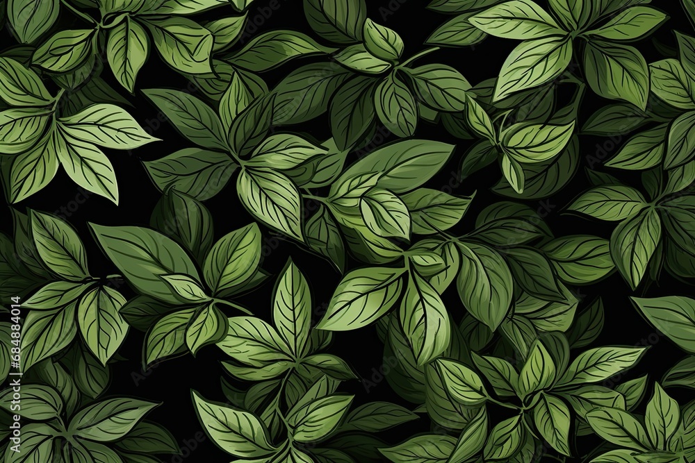 Oregano Green Delight: Magnificent Mediterranean Herb Pattern in Vibrant Shades Oregano Green Delight: Magnificent Mediterranean Herb Pattern in Vibrant Shades