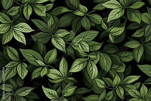 Oregano Green Delight: Magnificent Mediterranean Herb Pattern in Vibrant Shades
