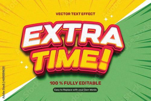 Extra Time Sport Text Effect photo