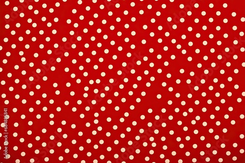 Scarlet Serenity: Seamless Modern Dotted Background in Vibrant Red