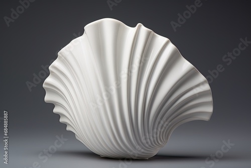 Seashell White: A Smooth Porcelain Texture in Digital Image
