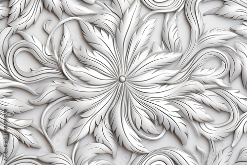 Silver Delight: Fashionable Simple Decorative Pattern with a Touch of Elegance