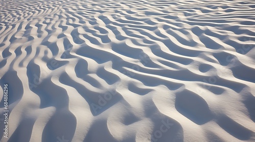 Patterns in sand or snow