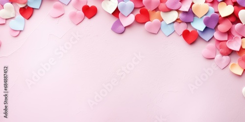 Background with hearts. Valentine's Day, Birthday, Happy Woman Day, Mother's Day. Holiday poster and banner