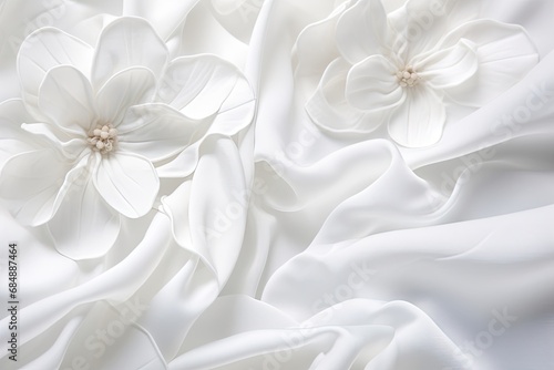 The Whitest of Weaves: A Seamless Textile Delight in Pure White