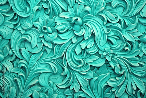 Tiffany Blue Textile Dream: Seamless Bliss in Gorgeous Shades of Tranquil Blue