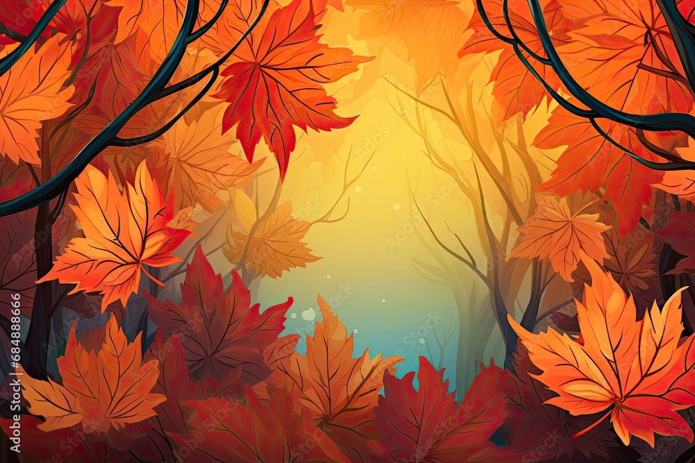 Fall Colors Wallpaper - A Scenic Autumn Background for Wallpaper Design