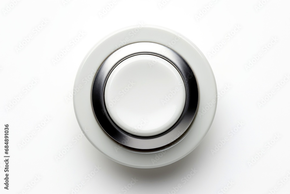 Abstract high tech button on white background Abstract high tech button on white background