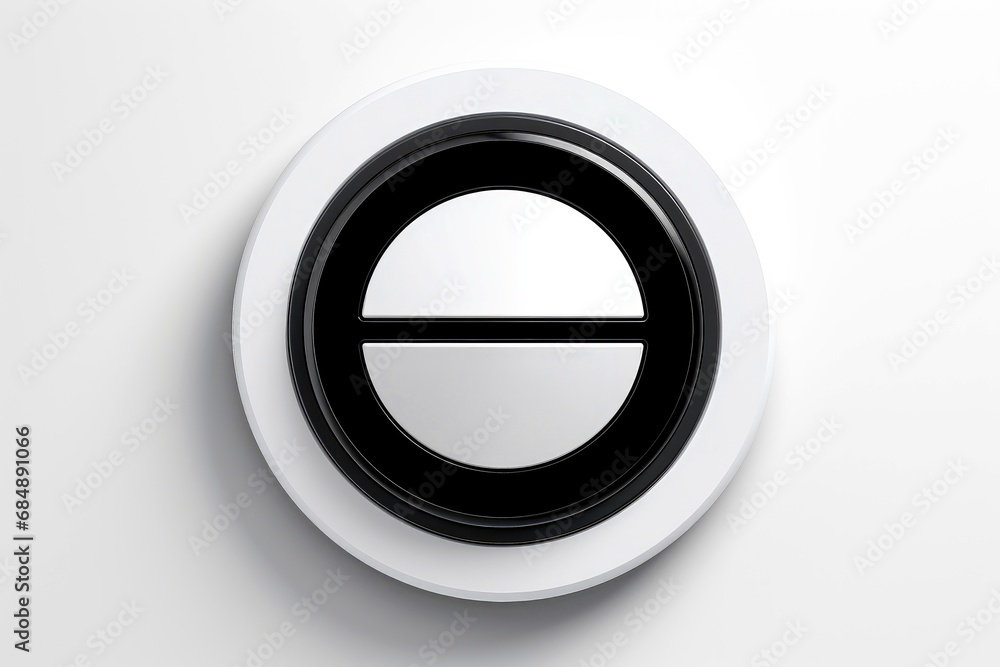 Abstract high tech button on white background Abstract high tech button on white background
