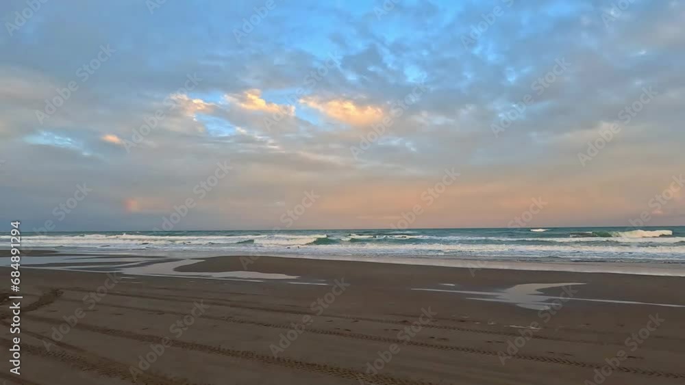 Chachalacas Beach in Veracruz at sunset Chachalacas Beach in Veracruz at sunset