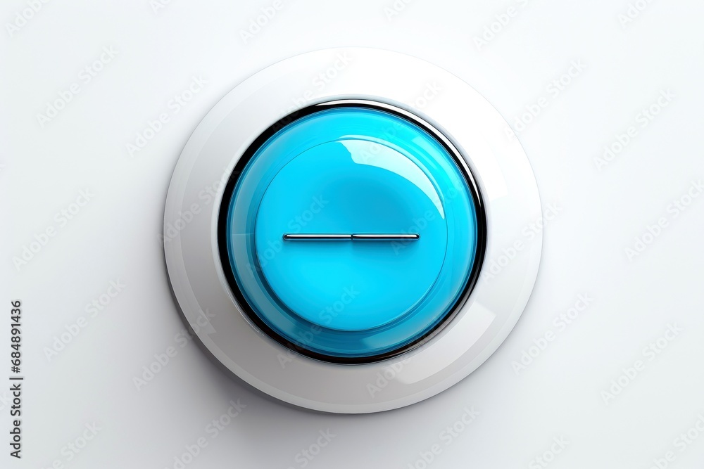 Abstract high tech button on white background Abstract high tech button on white background