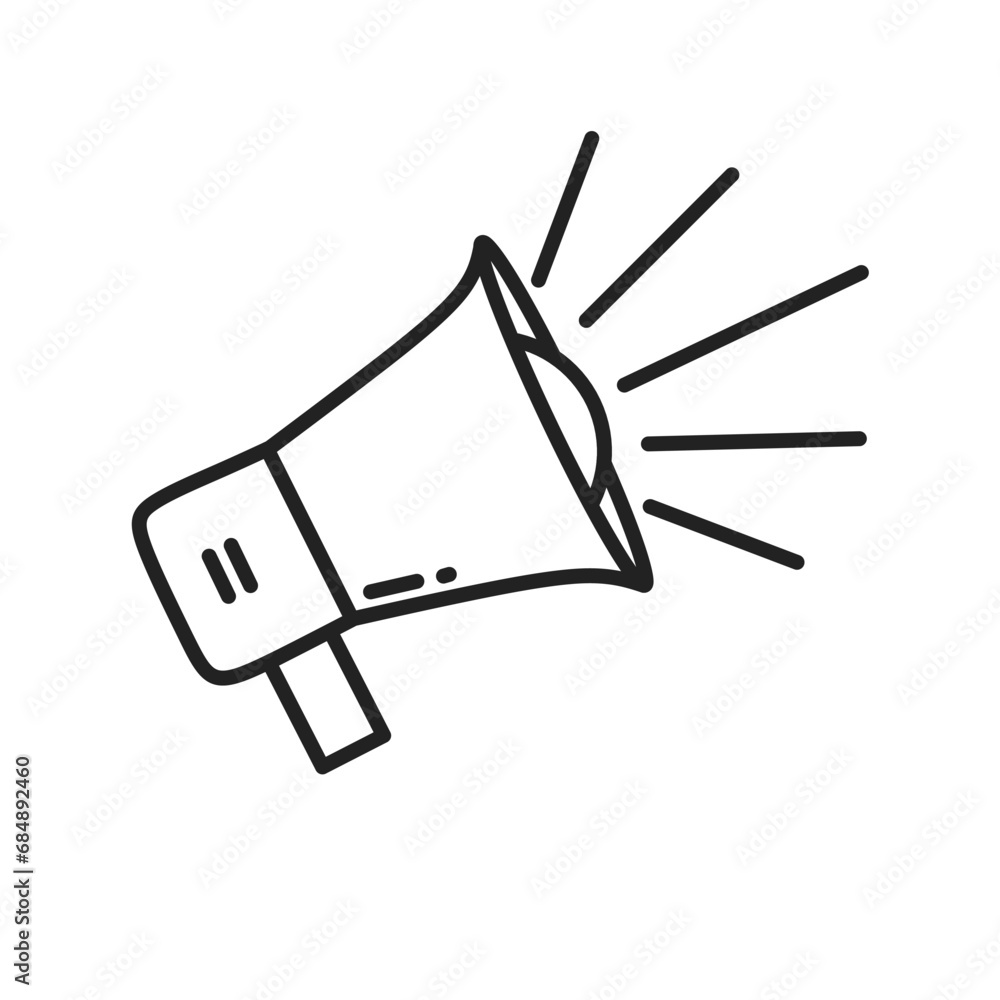 loudspeaker megaphone flat icon vector loudspeaker megaphone flat icon vector