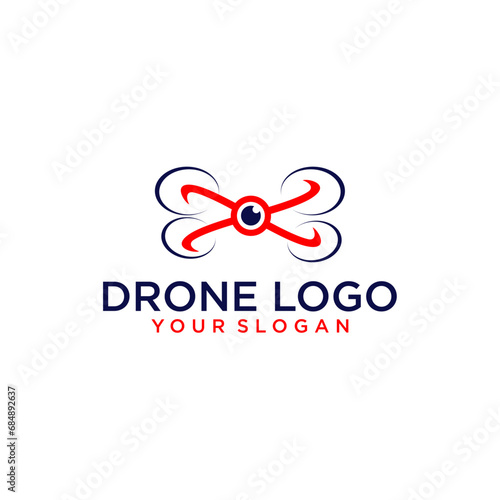 Dron logo design with photography