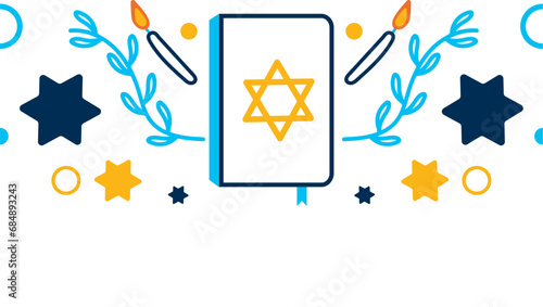 hanukkah frame torah decoration