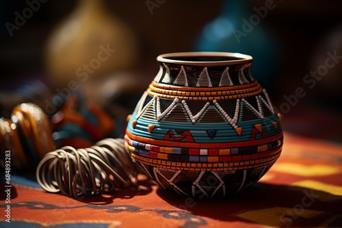 Small Navajo pottery artifact photo