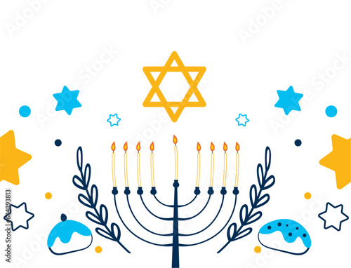 hanukkah base menorah and star