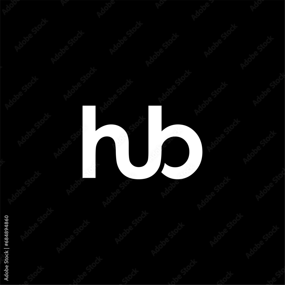 HUB Letter Initial Logo Design Template Vector Illustration HUB Letter Initial Logo Design Template Vector Illustration