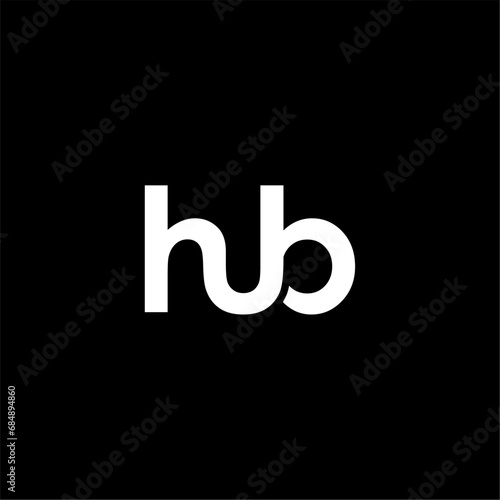 HUB Letter Initial Logo Design Template Vector Illustration