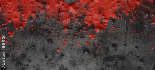 black cement texture background with red watercolor,creepy background. generative ai