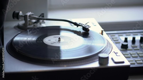 jazz music on the old retro vinyl disc lp record, audio vintage album