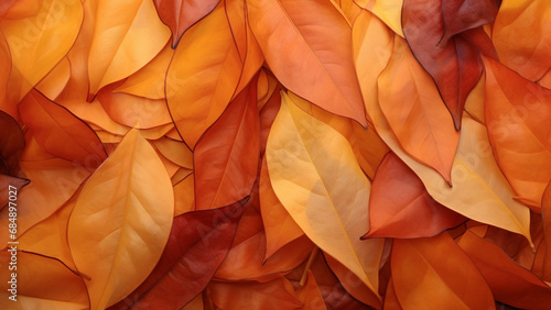 Autumn Leaves Gradient Blurs Burnt Orange to Rust Brown