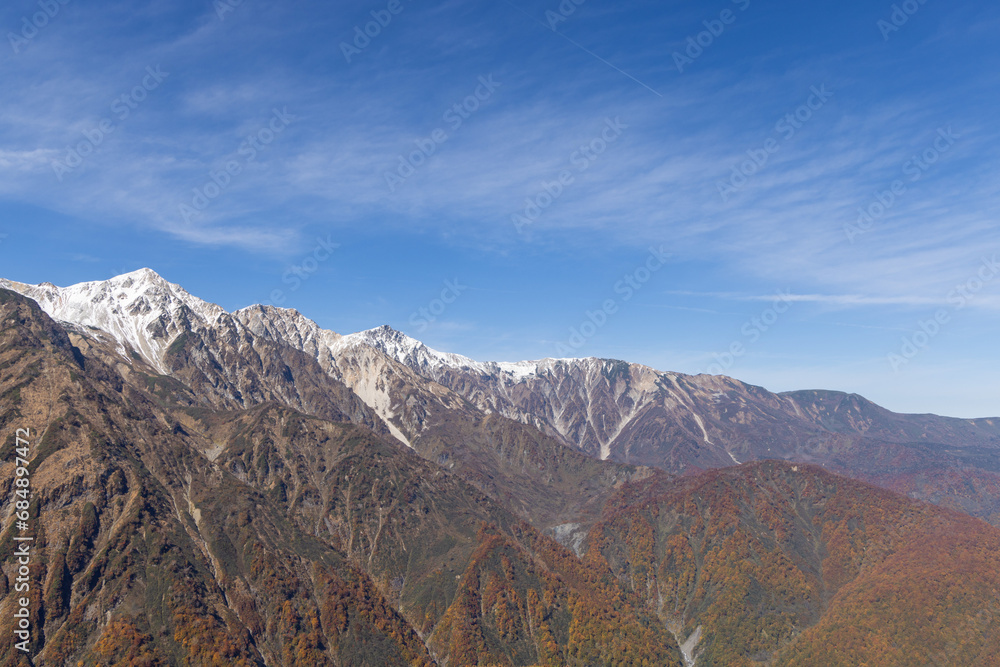 mountains and clouds