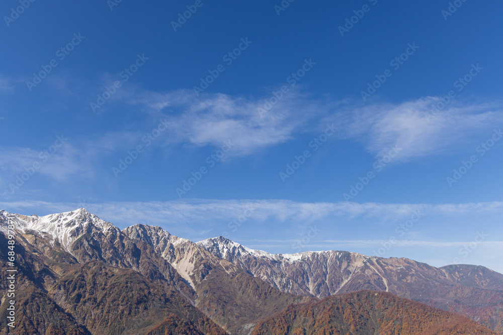 mountains and clouds