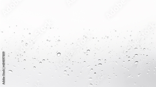 raindrops on glass, abstract gray background, autumn weather, condensation drops on transparent surface for overlay layer photo