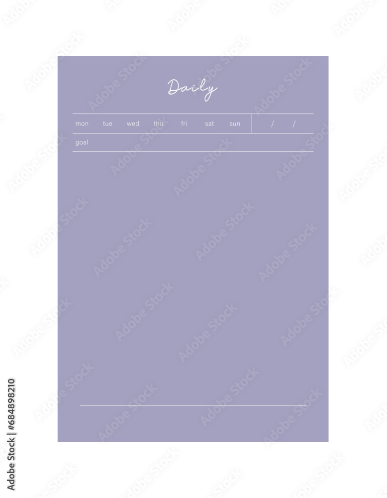 (Happy) Daily planner. Minimalist planner template set. Vector illustration. (Happy) Daily planner. Minimalist planner template set. Vector illustration.