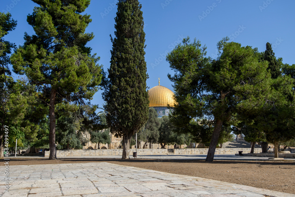 Dome of the Rock, Temple Mount in Old Jerusalem City, Israel, Middle East