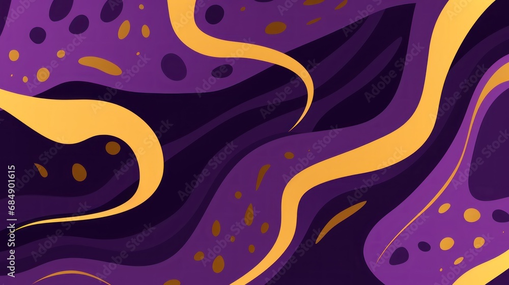 Obraz premium Colorful abstract organic shape print pattern illustration in retro style, doodle mood. Trendy background with creative drawing.