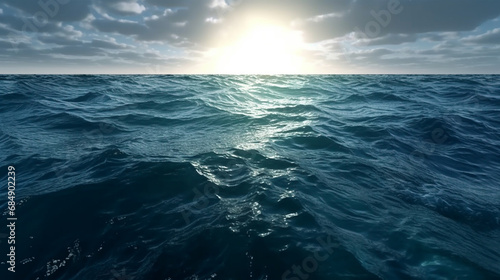 Ocean water cool ocean sea view Generative AI © Flashup