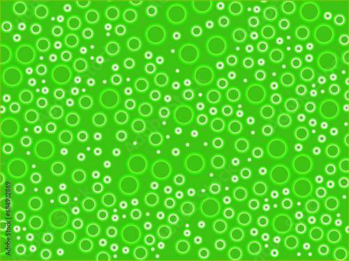 Polka dot pattern_green