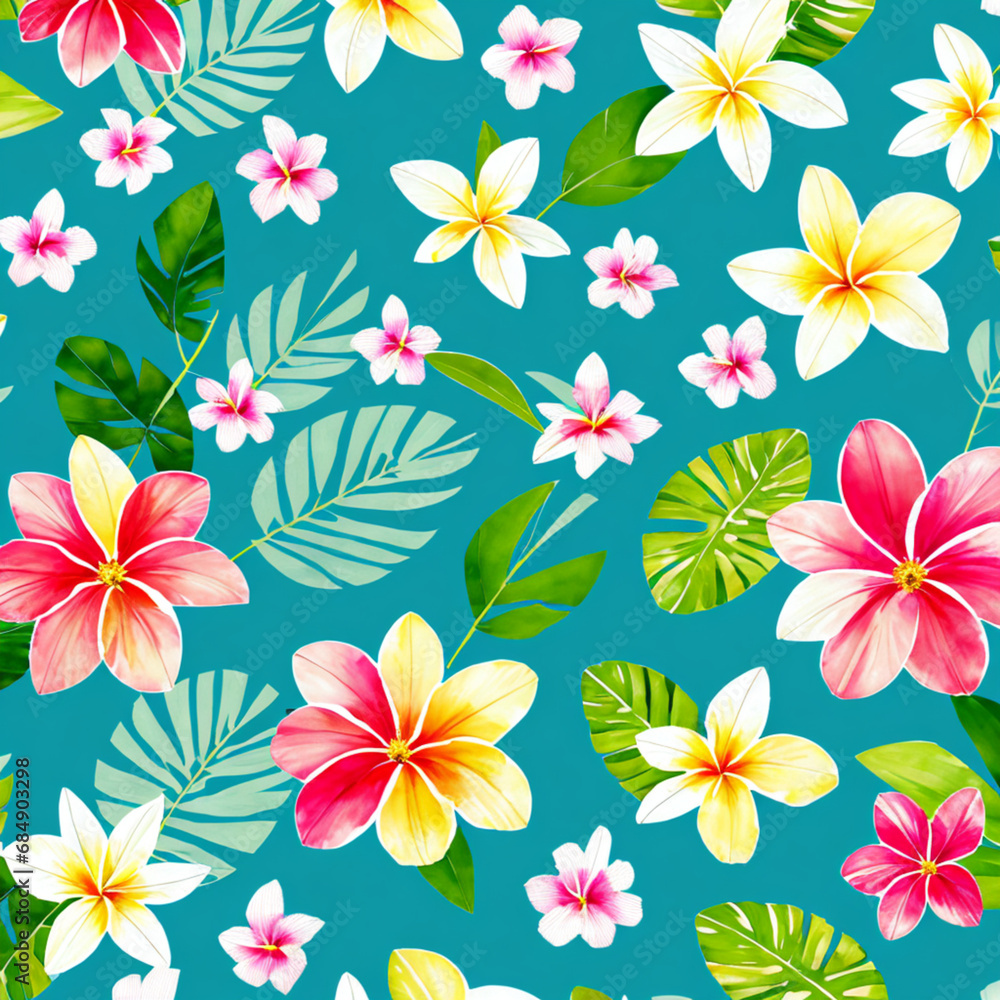 Fototapeta premium seamless floral pattern