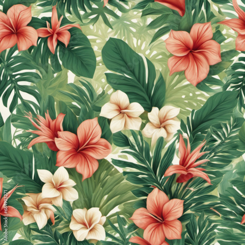 seamless pattern with flowers