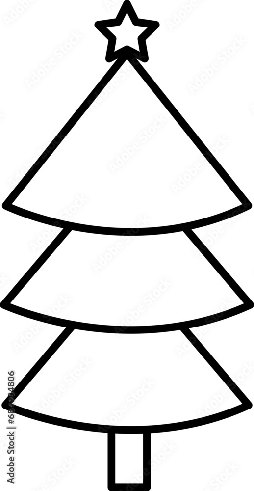 Christmas tree icon illustration Christmas tree icon illustration