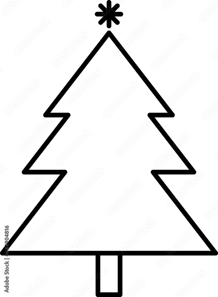 Christmas tree icon illustration Christmas tree icon illustration