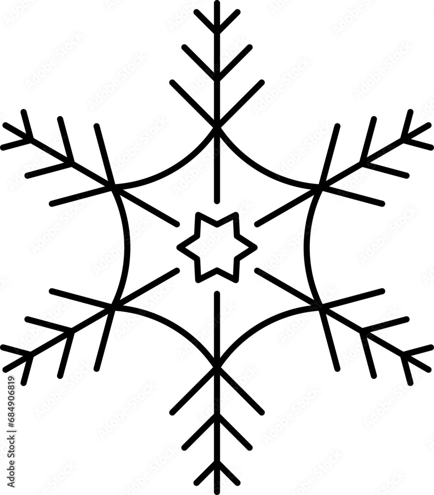 Christmas snowflake icon illustration Christmas snowflake icon illustration